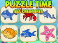 Spel Puzzle Time Sea Creatures