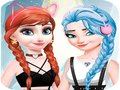 Spel Elsa and Anna Dress Up Makeup 