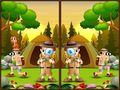 Spel Spot 5 Differences Camping