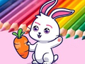 Spel Coloring Book: Rabbit Pull Up Carrot