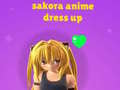 Spel Sakora Anime Dress Up