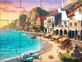 Spel Jigsaw Puzzle: Seaside Town