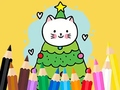 Spel Coloring Book: Cats And Christmas Tree