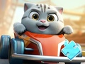 Spel Jigsaw Puzzle: Cat Racing Driver