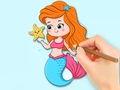 Spel Coloring Book: Beautiful Mermaid Princess