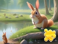 Spel Jigsaw Puzzle: Rabbit And Squirrels