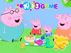 Spel Jigsaw Puzzle: Peppa Pig Family Picnic