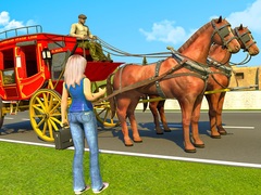 Spel Horse Cart Transport Taxi Game