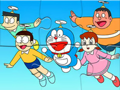 Spel Jigsaw Puzzle: Doraemon Flying