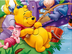 Spel Jigsaw Puzzle: Winnie Fishing