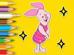 Spel Coloring Book: Piglet With Balloon