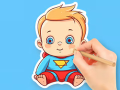 Spel Coloring Book: Cute Super Baby