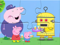 Spel Jigsaw Puzzle: Peppa Robot