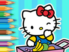 Spel Coloring Book: Hello Kitty Market