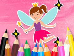 Spel Coloring Book: Little Pretty Fairy