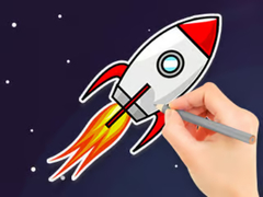 Spel Coloring Book: Flying Rocket