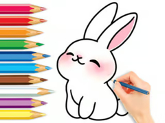 Spel Coloring Book: Cute Rabbit