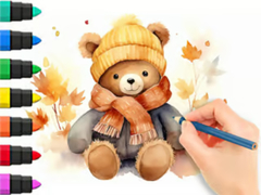 Spel Coloring Book: Autumn Bear