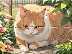 Spel Jigsaw Puzzle: Cat Garden