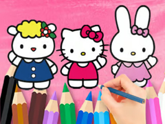 Spel Coloring Book: Hello Kitty With Friends