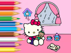 Spel Coloring Book: Hello Kitty Rainy Day