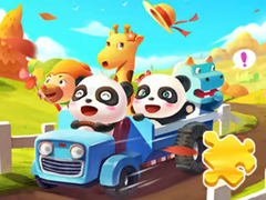 Spel Jigsaw Puzzle: Baby Panda Autumn