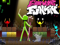 Spel FNF Rush E : Animation vs. Minecraft