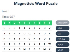 Spel Magnetto's Word Puzzle