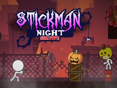 Spel Stickman Night Survive