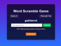 Spel Word Scramble Game Challenge