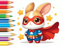 Spel Coloring Book: Super Rabbit