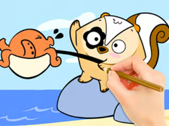 Spel Coloring Book: Fishing Surprise