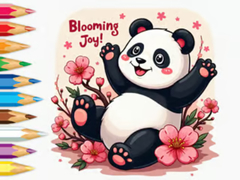 Spel Coloring Book: Little Panda Cherry Blossoms