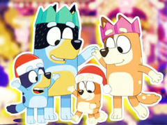 Spel Jigsaw Puzzle: Bluey Family Xmas Eve