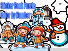 Spel Sticker Book Puzzle: Color By Number