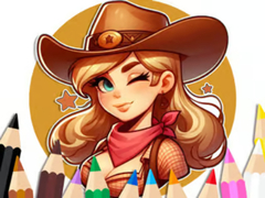 Spel Coloring Book: Cowgirl