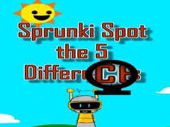 Spel Sprunki Spot the 5 Differences