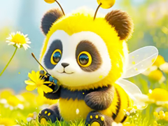 Spel Jigsaw Puzzle: Panda Bee