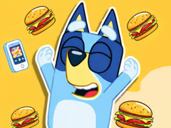 Spel Jigsaw Puzzle: Burger Dog Bluey