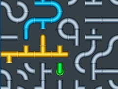 Spel Connect The Pipes Water Puzzle