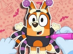 Spel Coloring Book: Halloween Spooky Bingo & Bluey