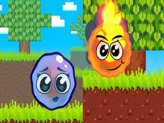 Spel Fire Ball and Water Ball: Parkour Love Balls