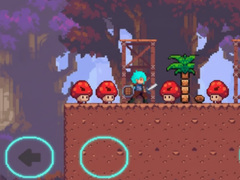Spel The Blue-Haired Warrior vs the Red Mushroom Monsters