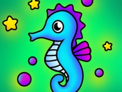 Spel Seahorse Coloring