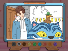 Spel Coloring Book: Kpop Jinu & Blue Tiger