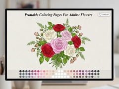 Spel Printable Coloring Pages For Adults Flowers