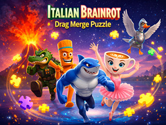 Spel Italian Brainrot Drag Merge Puzzle