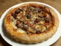 Spel Deep pan mushroom, cheese pizza