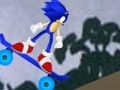 Spel Sonic on the skateboard