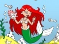 Spel Mermaid Aquarium Coloring Game